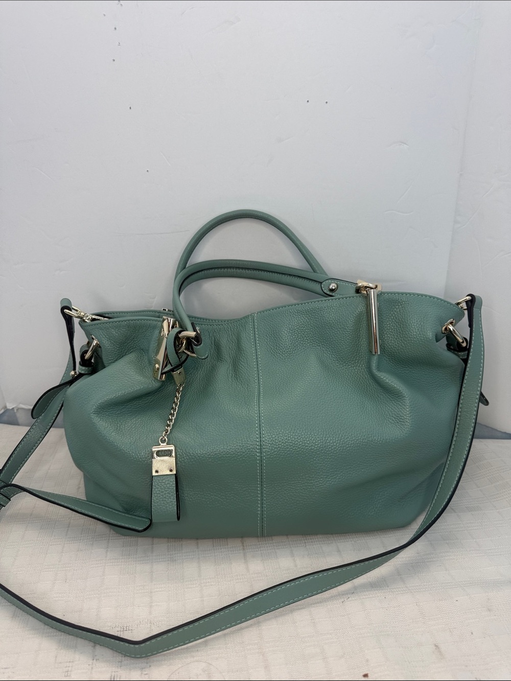 BOSTANTEN Leather Handbags Tote Purses Shoulder Crossbody Bags for Women Green